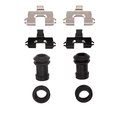 Dynamic Friction Co Disc Brake Hardware Kit, High Heat Resistance, , Rear 340-80029